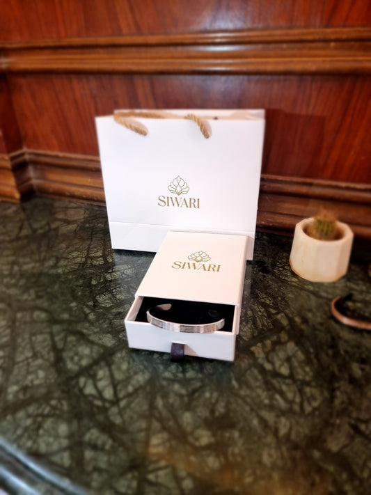 Siwari Silver Ayat al-Kursi Bangle